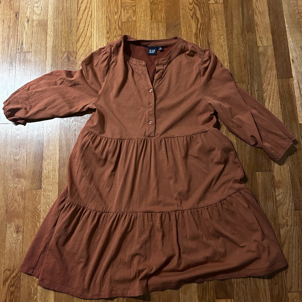Gap XL Long Sleeve Rust colored Dress